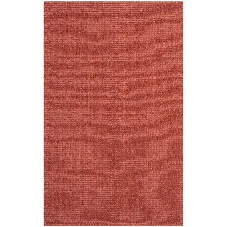 Safavieh 11 x 15 ft. Natural Fiber Power Loomed Rectangle Area Rug, Rust NF447C-1115